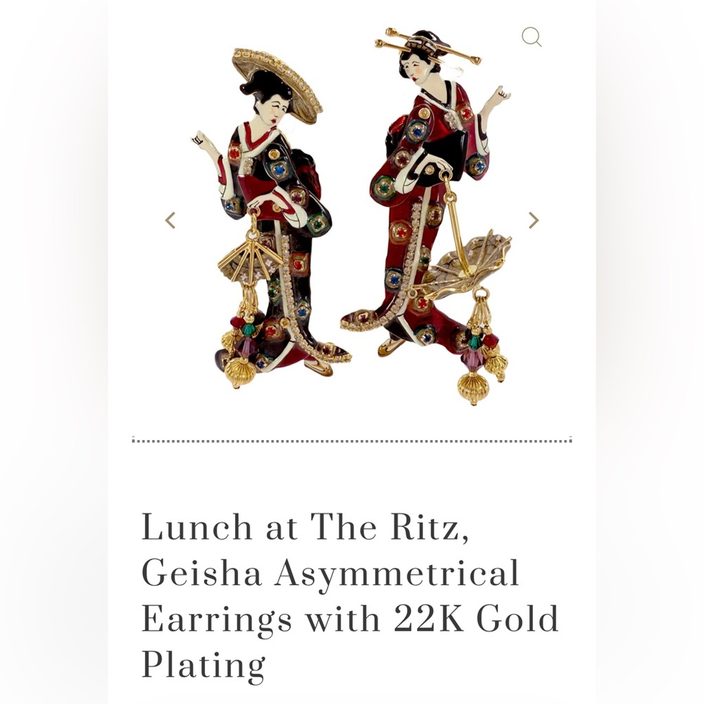 Lunch at The Ritz Kichi & Takara Earrings